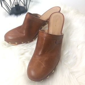 Coach Georgette clogs in leather